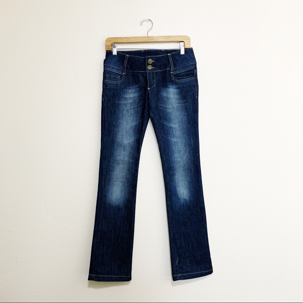 Wide Loop Double Button Jeans - Picture 2 of 8